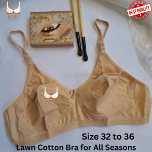 Soft Lawn Cotton Bra Non-Padded High-Quality, Lawn Bra Comfortable Fabric for Sensitive Skin