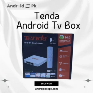 Tenda Android TV Box 4GB RAM 64GB ROM | Google Voice Assistant & Bluetooth
