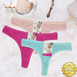 High-Class Cotton Women's T-Style G-String Panties - Elegant Lingerie Briefs, T string underwear for Females