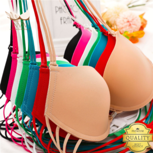 Front-Open Push-Up Bralette for Women - Underwire Traceless, with Ring, Front Closure with pushup Comfort Lingerie.