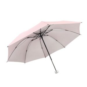 Silver Plastic Sun Umbrellas Set of 7 Colors