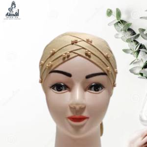 3D Layer Cap with Pearl - Stylish Hijab Inner Cap for Muslim Women