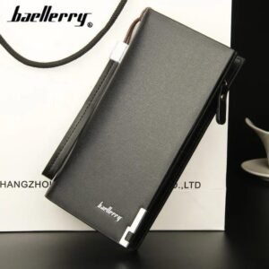 Girls PU Leather Black Clutch for Formal Wear