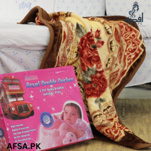 Royal Double Decker Baby Blanket – Plush Mink 2-Ply Luxury with High Thermal Insulation for Ultimate Warmth and Comfort
