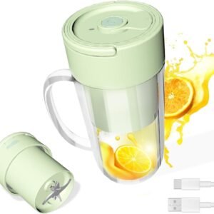 USB Rechargeable Electric Juice Cup Mint Green