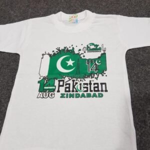 Pakistan Independence Day T-Shirt White Polyester Kids Adults