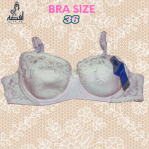 Bra Size 36 | Pink Laced Elegance| | Half Cover | Imported and stringed stuff Laced with Net – Ultra Comfort and Support
