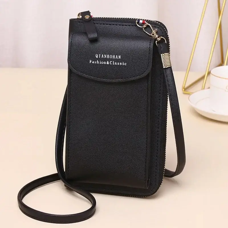 Women Phone Crossbody Bag Pu Leather Mini Shoulder Messenger Bag Travel Portable Coin Purse Card Pouch Bags for Girls Wallets - Image 5