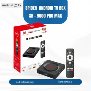 Spider SR-9000 Pro Max Android TV Box - Android 15.1 - 8GB Ram & 128GB Rom