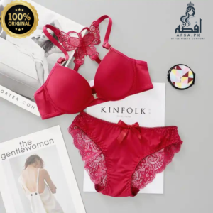 Front Opening with steel clip Butterfly Bra Set for Girls & Women, Push up and Padded Bra, with Next Comfort level.