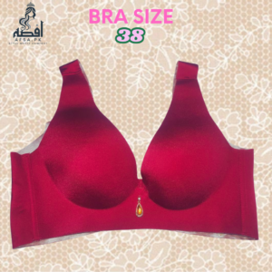 Bra Size 38 | Red Elegance| | Padded for Shape | Imported and stringed – Ultra Comfort and Support