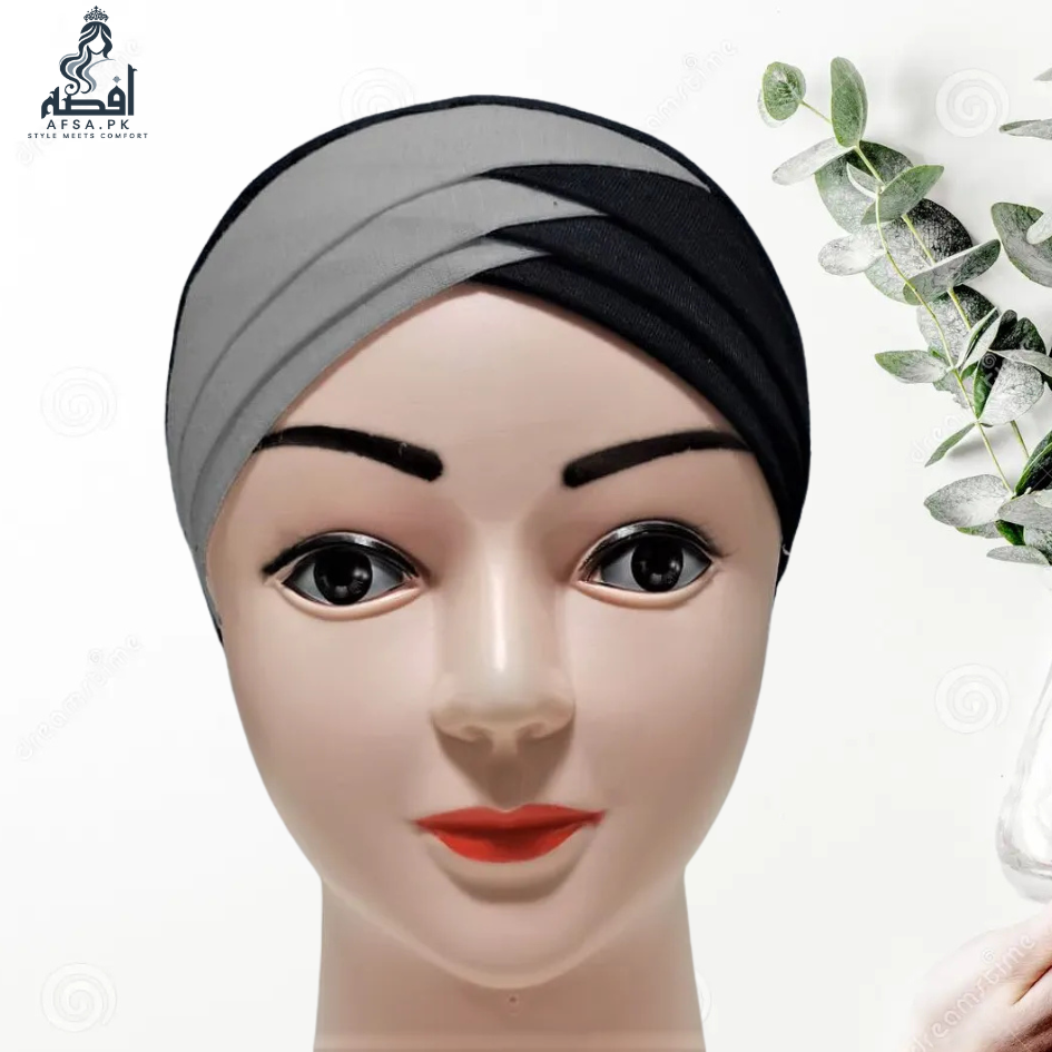 3D Layer Hijab Cap for Women – Double Color under hijab cap - Image 2