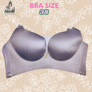 Bra Size 38 | Gray Elegance| | Padded for Shape | Imported and stringed – Ultra Comfort and Support