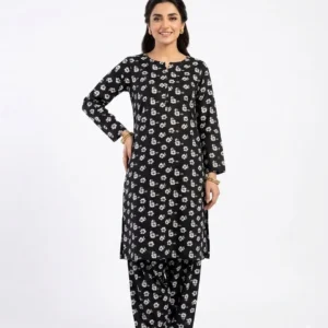 2 Pcs Women's Unstitched Printed Suit