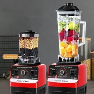 2L BPA Free Multifunctional Blender Set Red Black