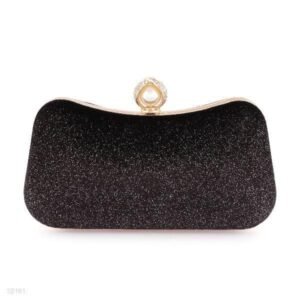 Black Glitter Clutch for Weddings Parties Pakistan