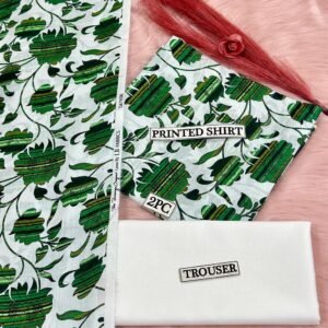 2 Pcs Women's Unstitched Digital Print Suit