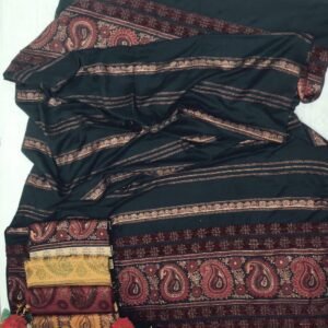 Luxurious Pure Wool Jacquard Shawl – Warm, Stylish, and Vibrant Design