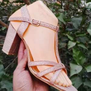 Golden Heels for Weddings Parties Formal Wear