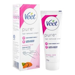 Veet Pure Hair Removal Cream 50g - For Dry & Sensitive Skin (Body & Legs)