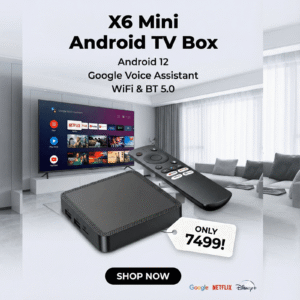 X6 Mini Android TV Box H618 6K with Google Voice Assistant