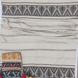 Elegant Wool Shawl – Intricate All-Over Design, Perfect for Warmth & Winter Style-  Full Size 2.5 Yards