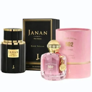 Janan Wasim Akram Perfume Set Unisex Galbanum Black