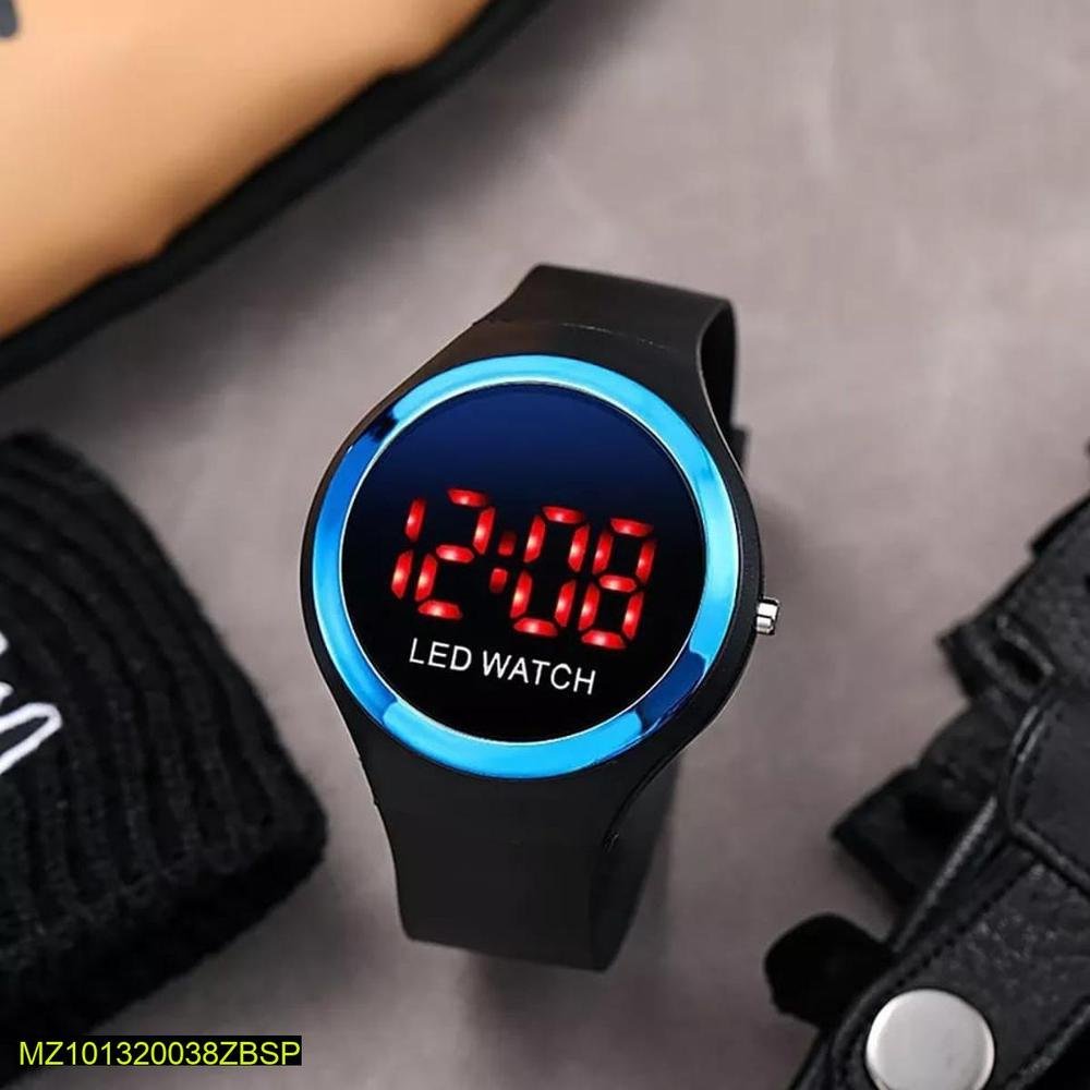 LED Watch for Boys Girls Black Silicone Casual Sport - Image 4