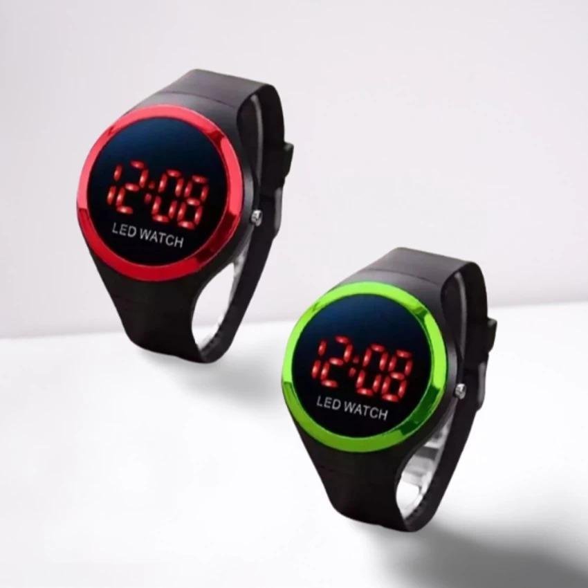 LED Watch for Boys Girls Black Silicone Casual Sport - Image 2