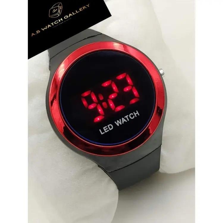 LED Watch for Boys Girls Black Silicone Casual Sport - Image 3
