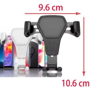 Car Phone Holder Black ABS Gravity Secure