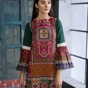 Multicolor Swiss Lawn Printed Shirt for Men Summer Casual Wear