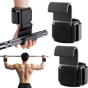 Adjustable Wristbands for Heavy Lifting Black