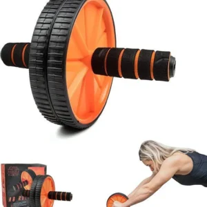 Two Wheel AB Roller Stainless Steel Core Workout