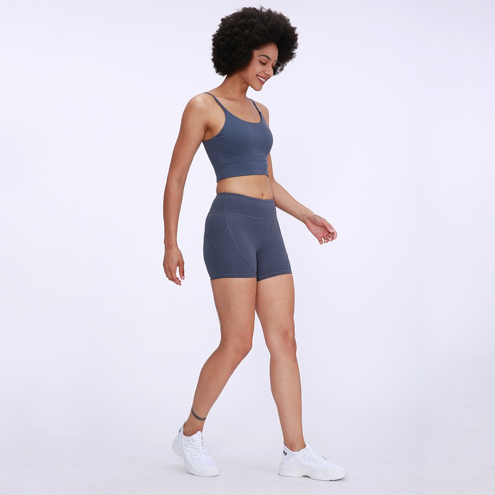 Women High Waist Yoga Shorts Black Tight Sporty Fitness Wear - Image 5