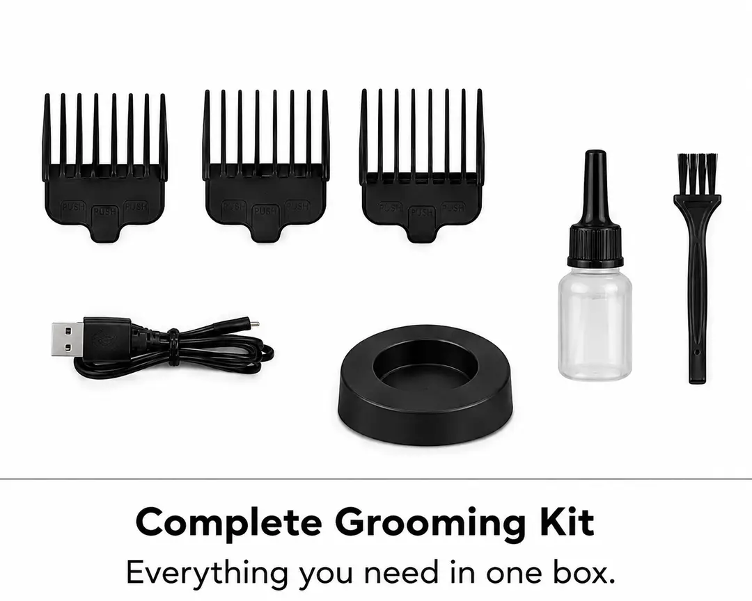 DALING DL-1699 Professional Hair Clipper | Cordless Rechargeable T-Blade Trimmer with LED Display | Fade Master Series - Image 6