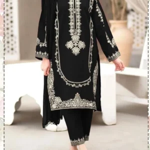 2 Pcs Women's Unstitched Embroidered Suit
