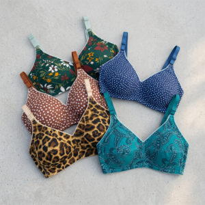 Cotton Printed Bra Set Pack of 5 Non-Padded